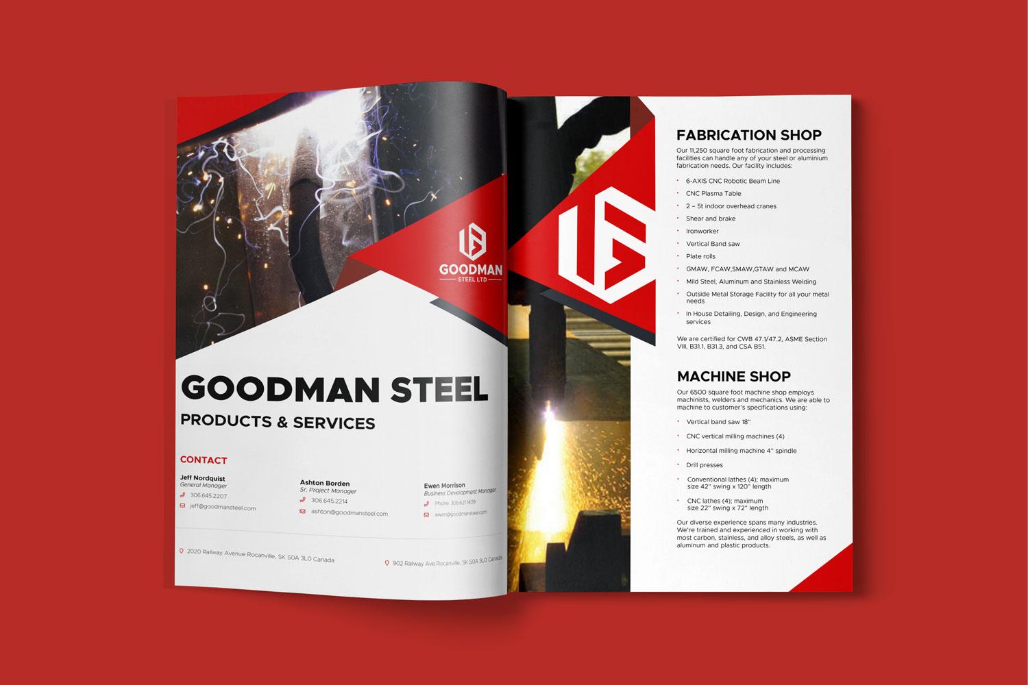 Selling metal fab to mining with strong sales material