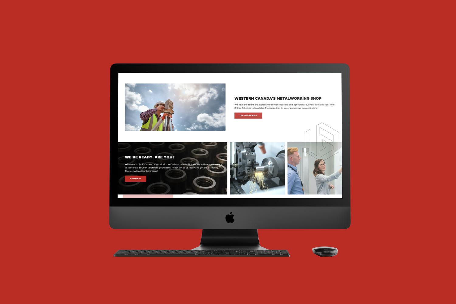 Website highlights expertise for metal fabrication leader